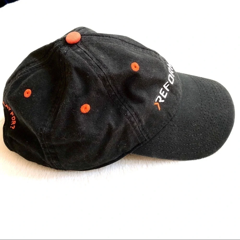 🔴 5 for $10 ONE Kudzu Black Orange Performance Baseball Cap Hat OSFM